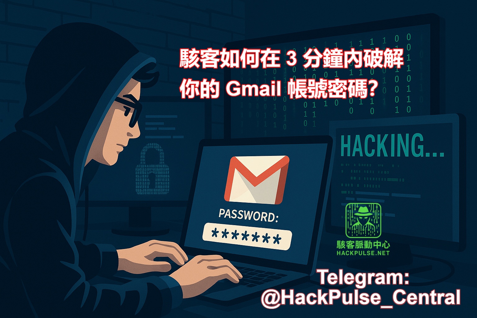 駭客如何在 3 分鐘內破解你的 Gmail 帳號密碼？